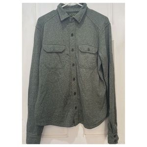 Ecoths Green Long Sleeve Button Down Shirt Men’s Size Medium